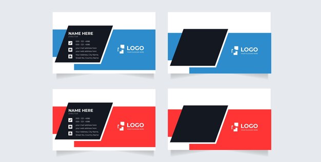 Vector modern creative business card and name card,horizontal simple clean template vector design