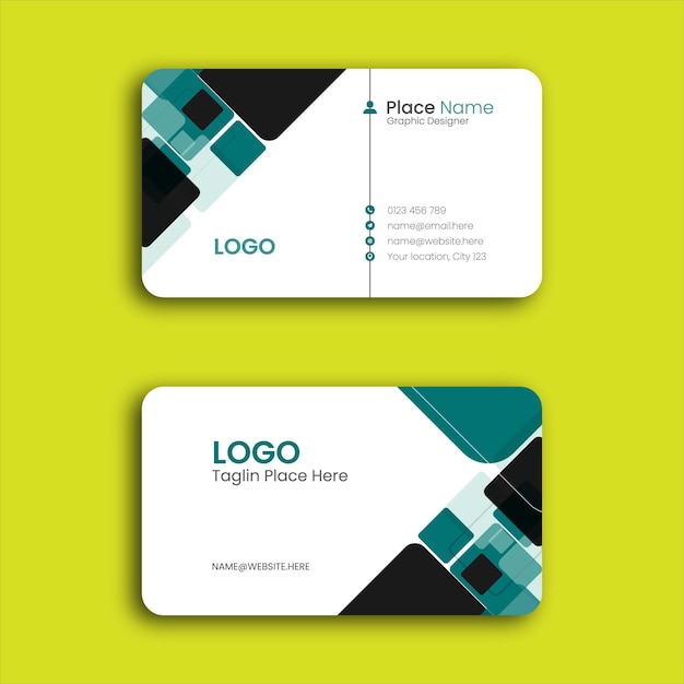 modern creative business card and name card simple clean template vector design