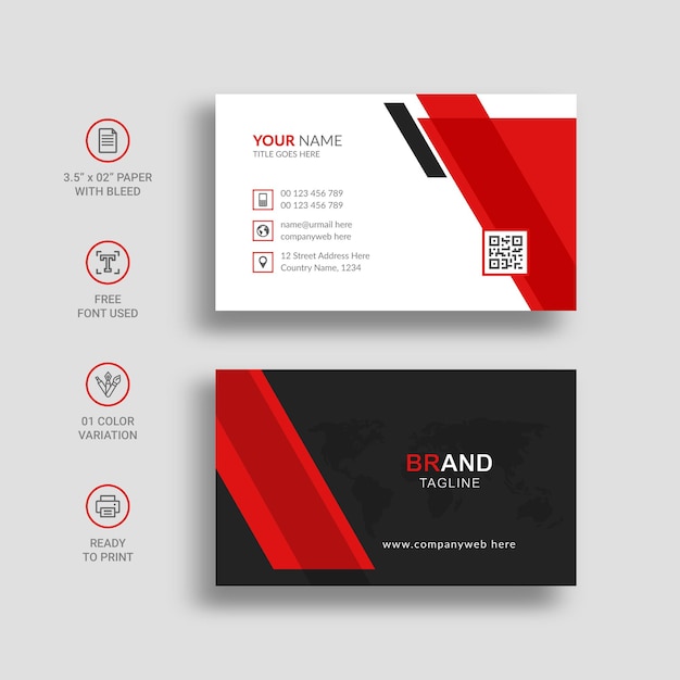 Modern and Creative Business Card Template Design