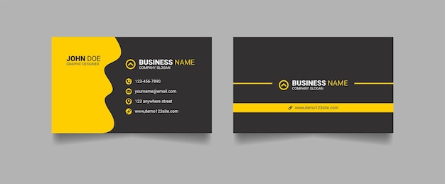 Modern and creative business card template design