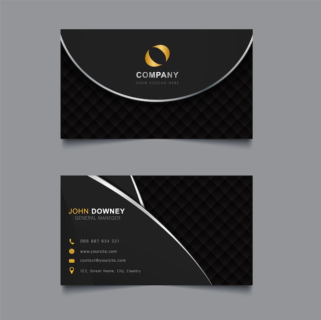 Modern creative business card template double sided