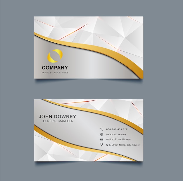 Modern Creative Business Card Template Double sided.