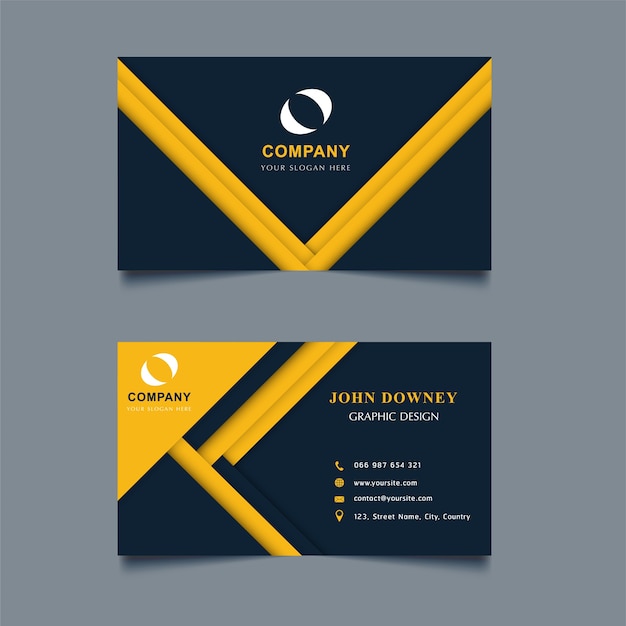 Modern Creative Business Card Template Double sided