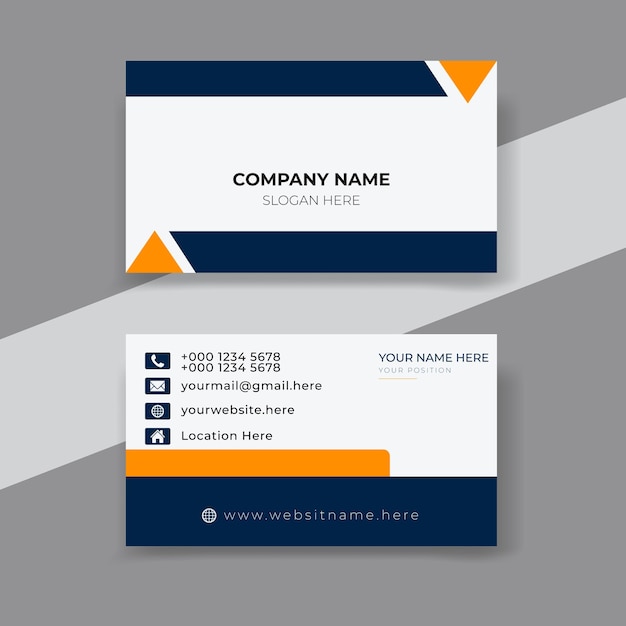 modern creative business card template for print
