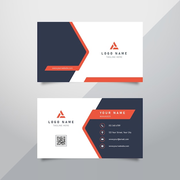 Modern creative business card template