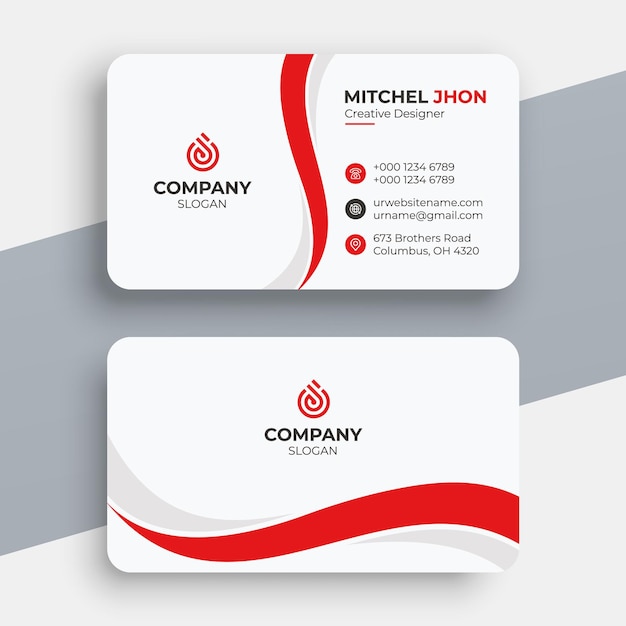 Modern and creative business card template