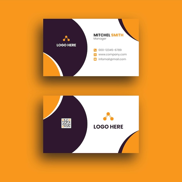 Vector modern creative business card template