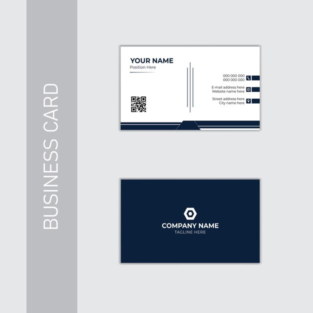 Vector modern creative business card template