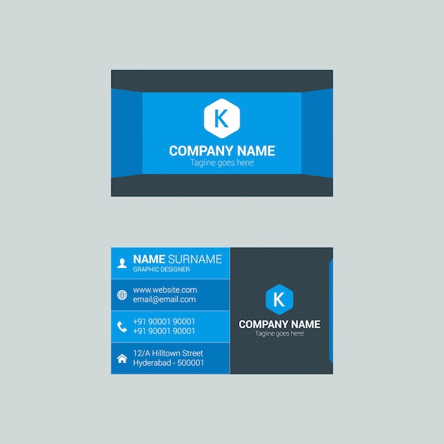 Modern creative business card