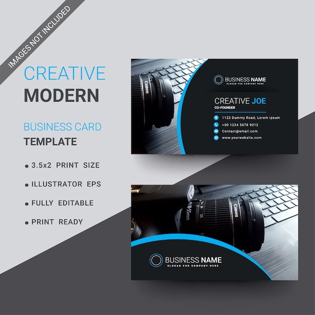 Vector modern creative business card