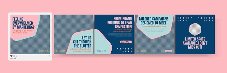 modern and creative business carousel post template Editable social media carousel post for busines