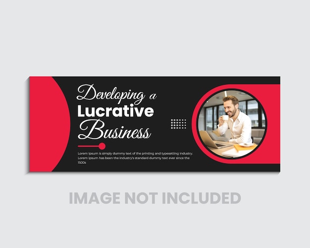 Vector modern creative business facebook cover design template