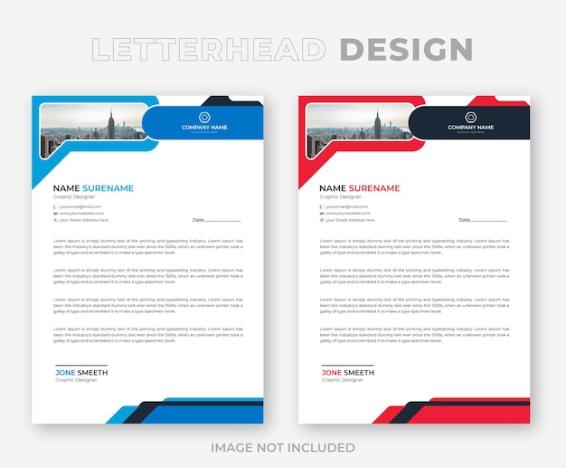 Modern And Creative business letterhead template Design for your Company