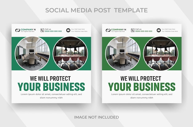 Modern and Creative Business Social media post Design template