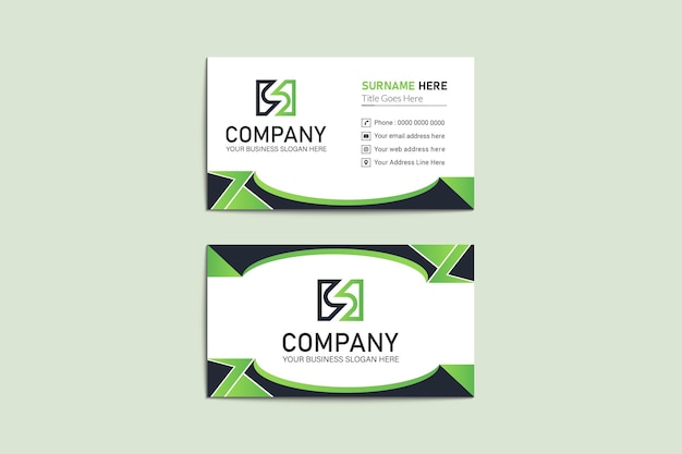 Modern creative business style business card of your corporate project design