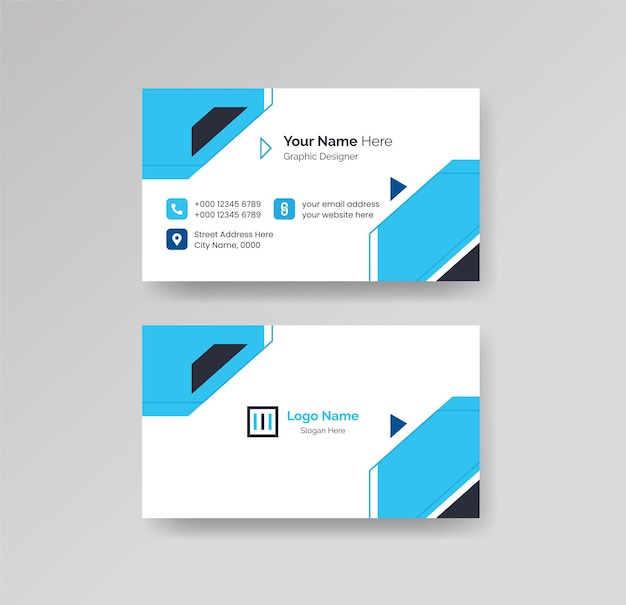 Vector modern creative and clean business card design template