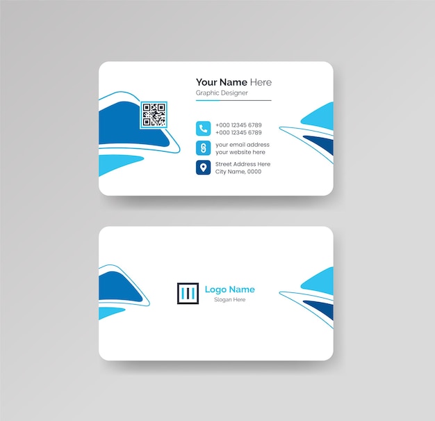 Vector modern creative and clean business card design template