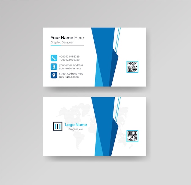 Vector modern creative and clean business card design template