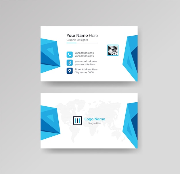 Vector modern creative and clean business card design template