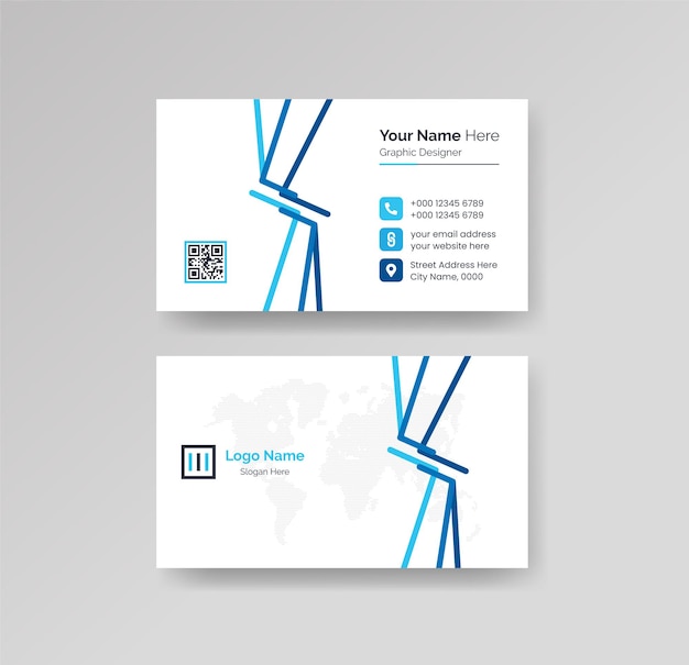 Modern creative and clean business card design template