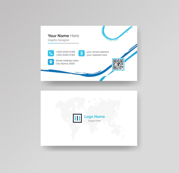 Vector modern creative and clean business card design template