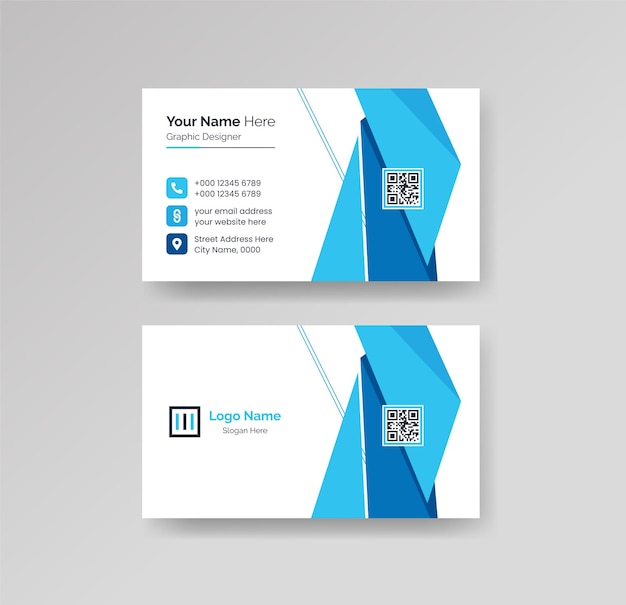 Vector modern creative and clean business card design template