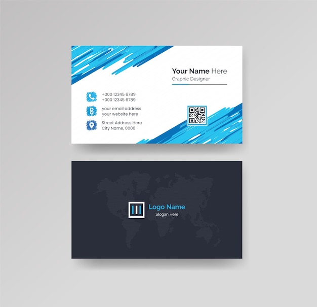 Vector modern creative and clean business card design template