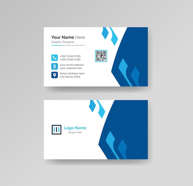 Vector modern creative and clean business card design template