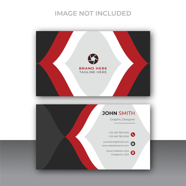 Modern creative and clean business card template design