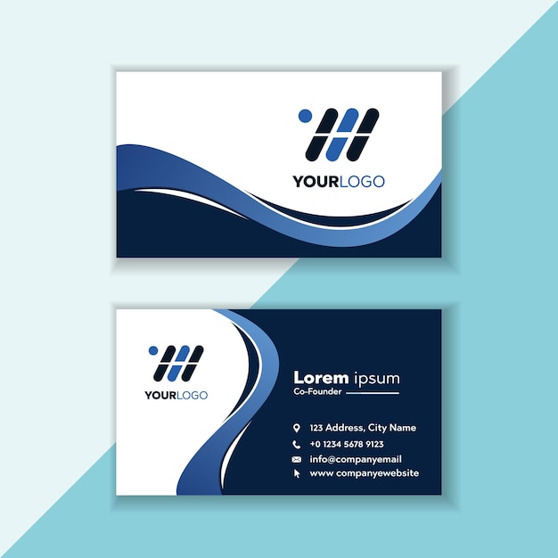 Modern Creative and Clean Business Card Template Vector illustration