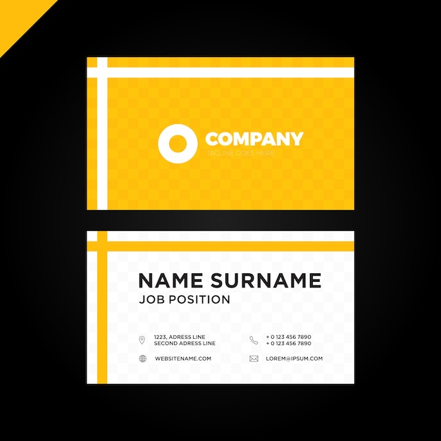 Vector modern creative and clean business card template