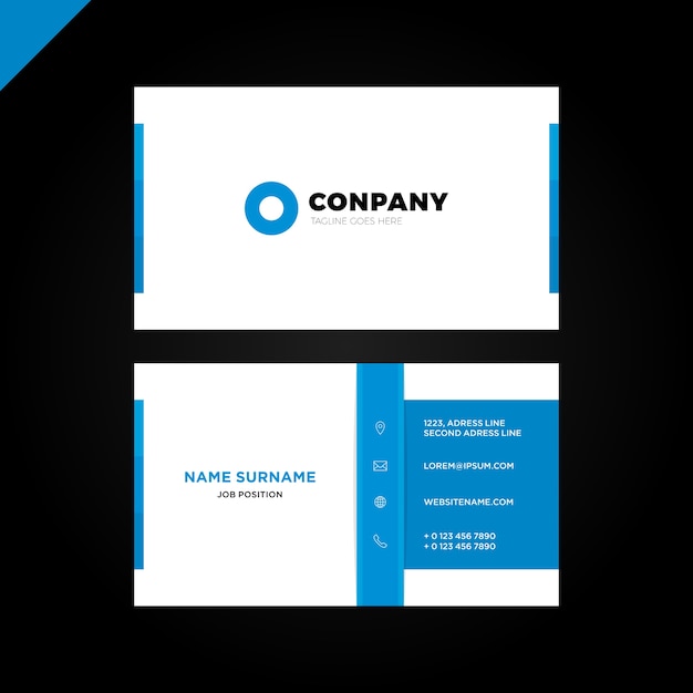 Vector modern creative and clean business card template