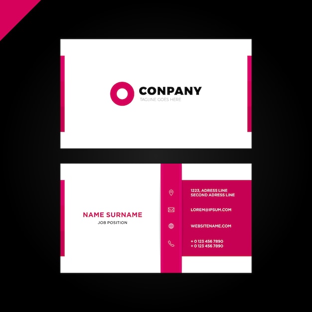 Modern creative and clean business card template