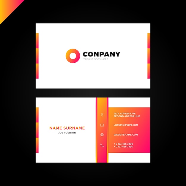 Modern creative and clean business card template