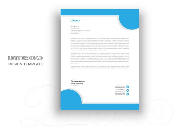 Modern Creative Clean business style letterhead bundle of your corporate project design