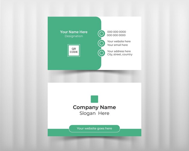 modern creative and clean minimal business card design template