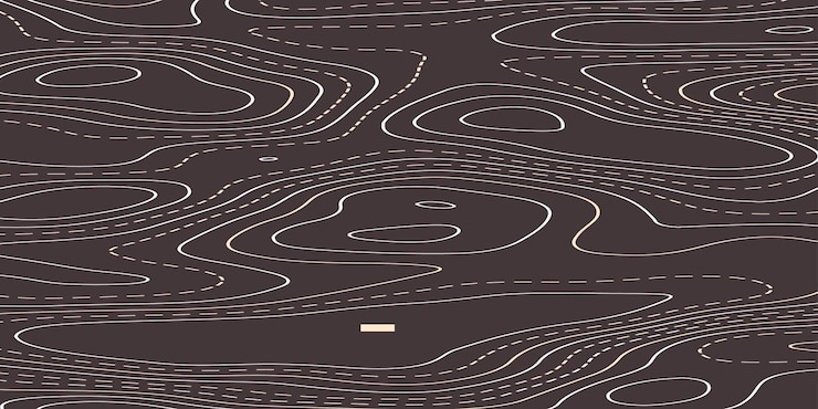 Vector modern creative contour topographic map patterns