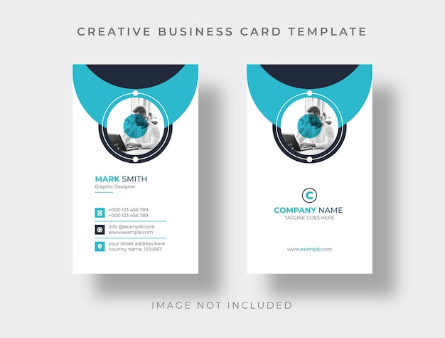 Modern Creative Corporate Business Card Design Template Premium Vector Visiting Card Design