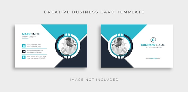 Modern Creative Corporate Business Card Design Template Premium Vector Visiting Card Design