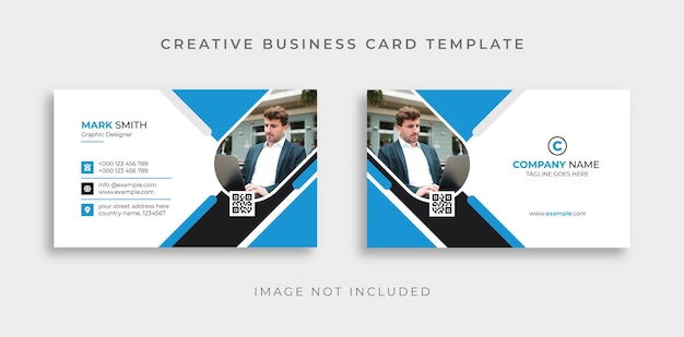 Modern Creative Corporate Business Card Design Template Premium Vector Visiting Card Design