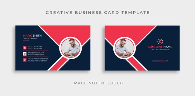 Modern Creative Corporate Business Card Design Template Premium Vector Visiting Card Design