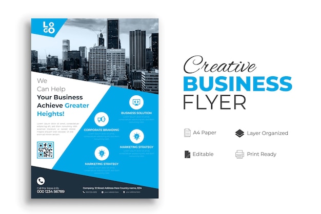 modern and creative corporate flyer design template