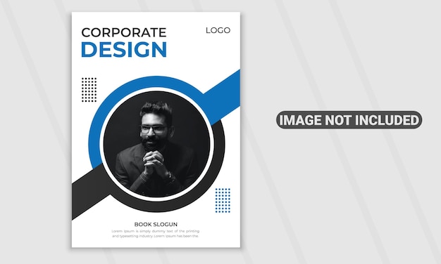 Vector modern creative corporate vector book cover design template