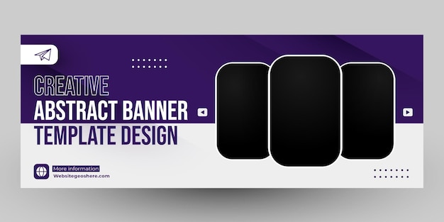 Modern and creative cover banner illustration