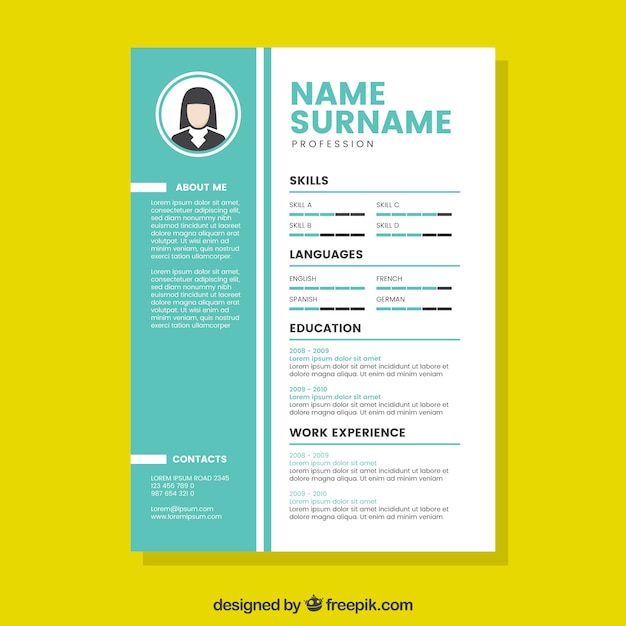 Modern creative cv template