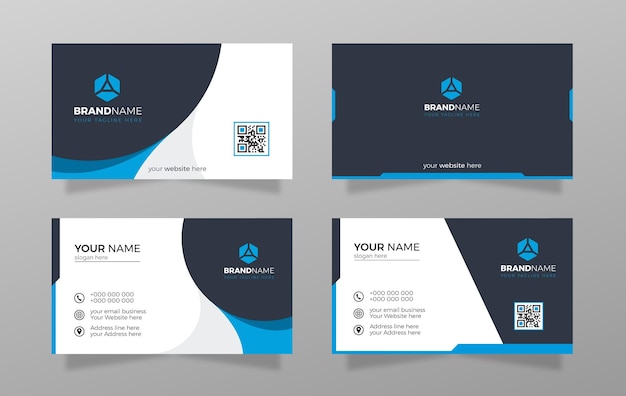 Modern Creative Design Business Card Template Illustration