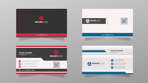 Modern Creative Design Business Card Template Illustration