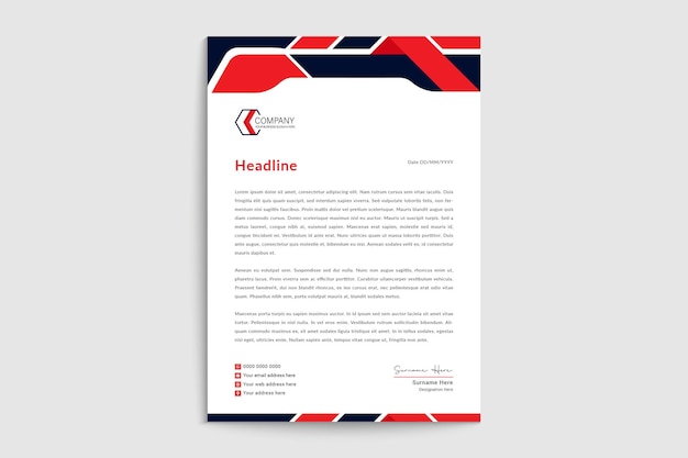 Modern creative letterhead template