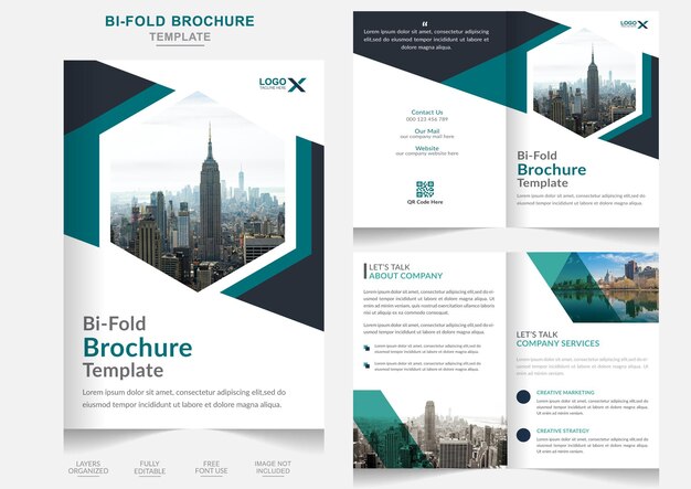 Modern creative medical bifold brochure or medical Company Profile creative bifold pages brochure