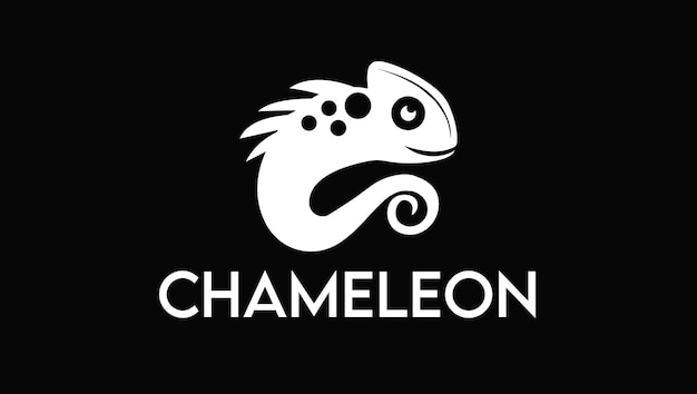 Modern Creative Minimalist Chameleon Logo Design Template